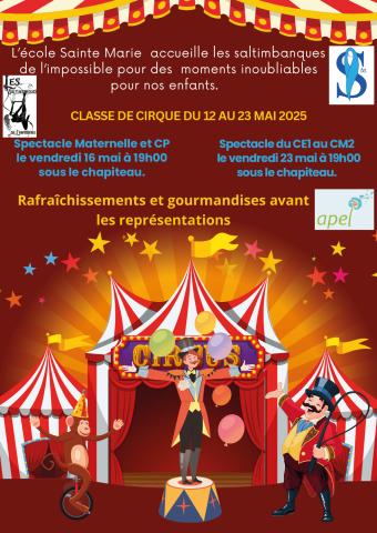 Événement Exceptionnel à Sainte Marie : Place au Cirque !