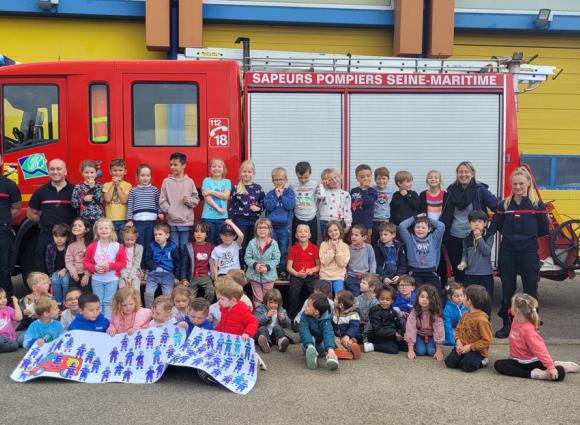 Sortie pompiers pour les maternelles - École Notre Dame